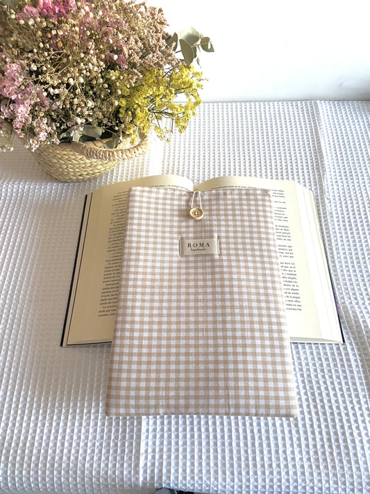 Funda libro VICHY BEIGE