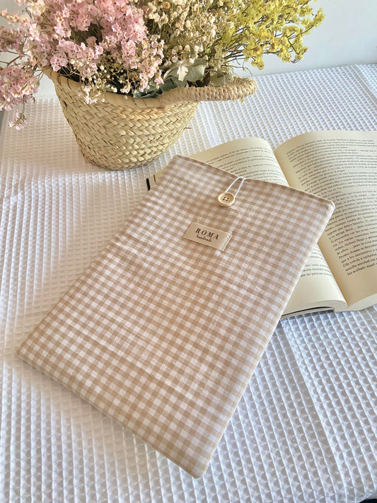 Funda libro VICHY BEIGE