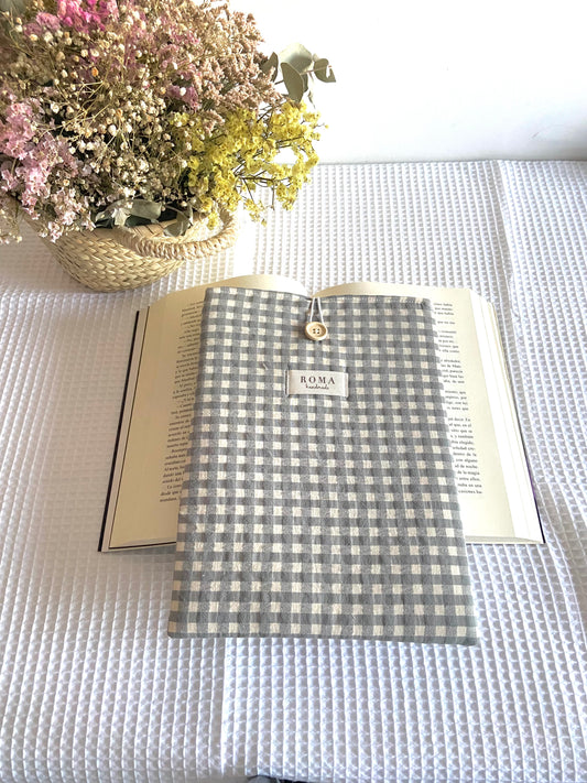 Funda libro VICHY GRIS