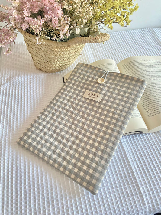 Funda libro VICHY GRIS