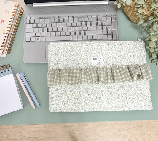 Funda ordenador o tablet OLIVIA + VICHY VERDE