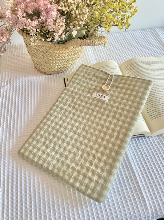 Funda libro VICHY VERDE