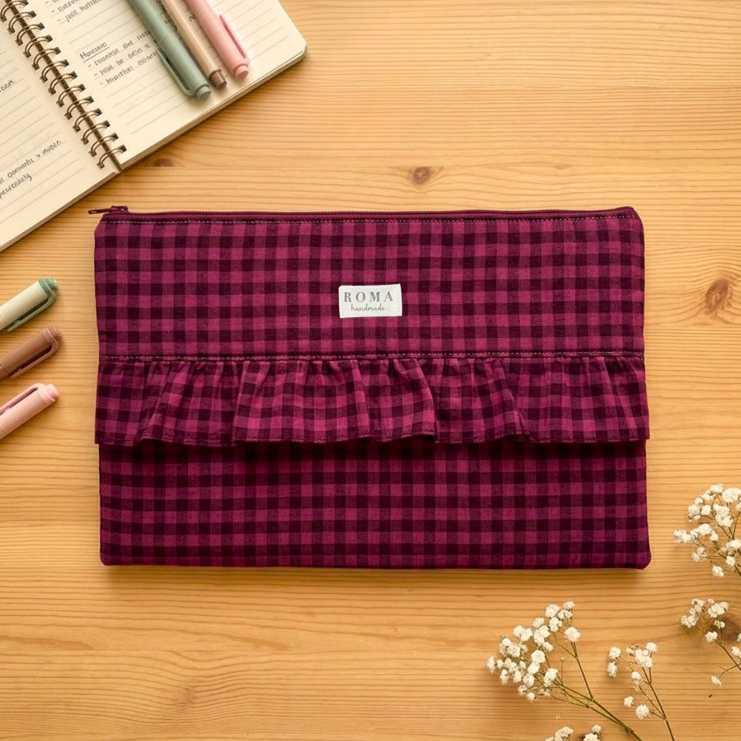 Funda ordenador o tablet VICHY BURDEOS + VOLANTE