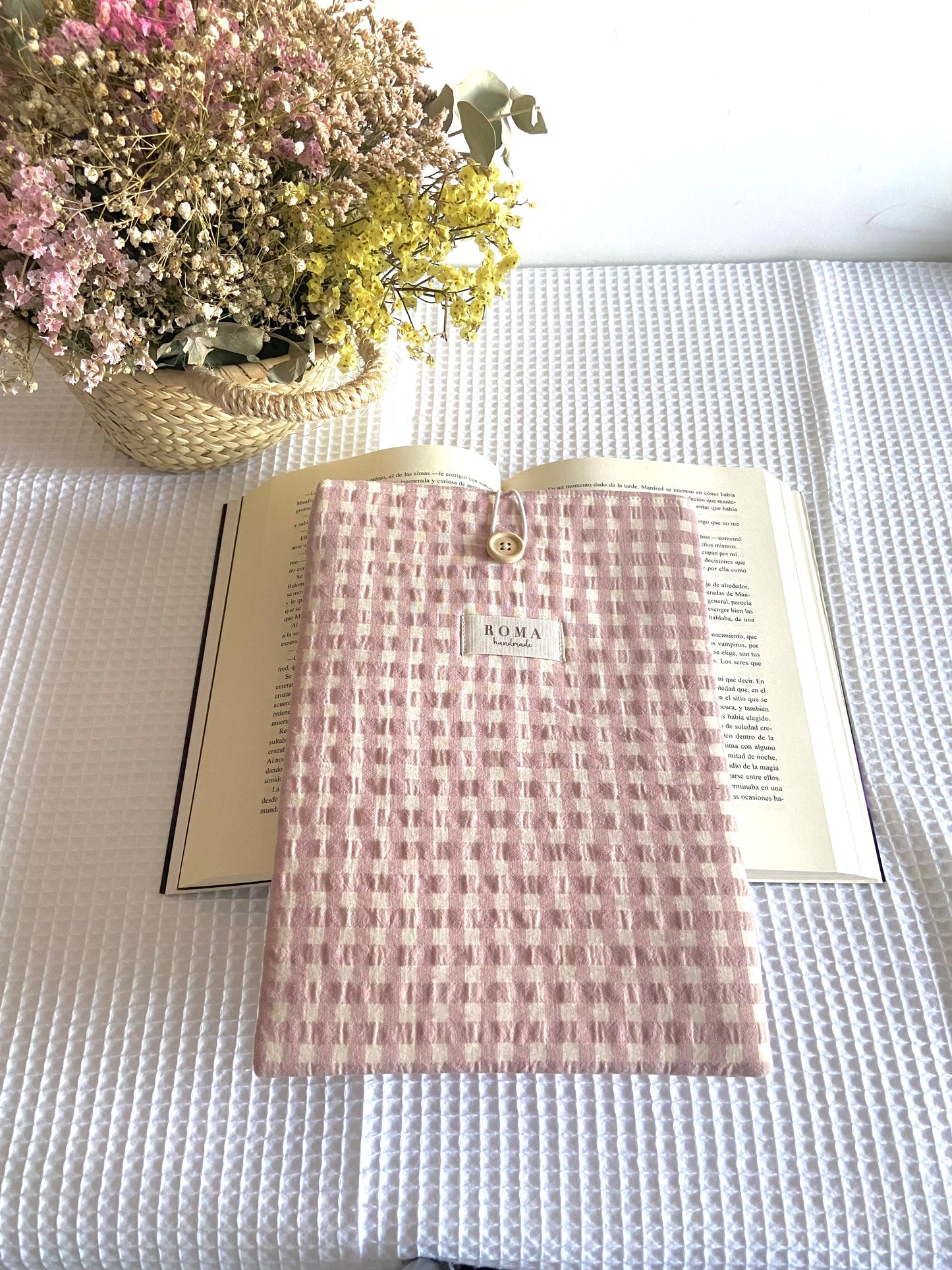 Funda libro VICHY ROSA
