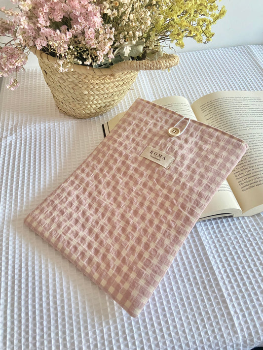 Funda libro VICHY ROSA