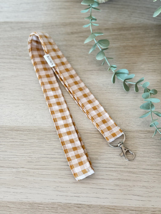 Lanyard VICHY CARAMELO