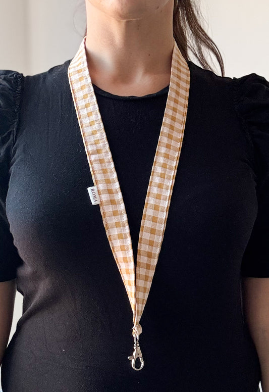 Lanyard VICHY CARAMELO