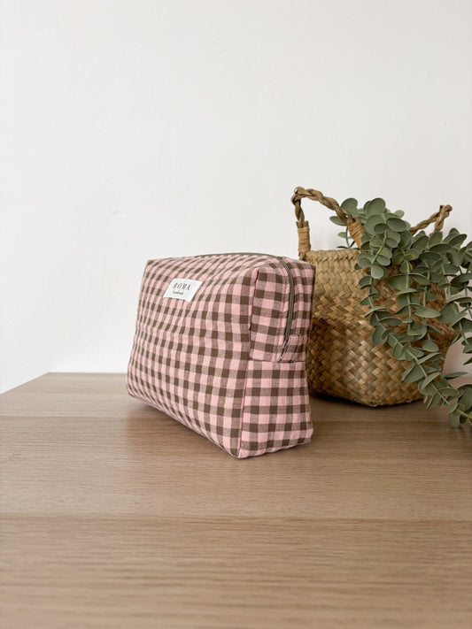 Neceser VICHY CHOCOLATE hecho artesanalmente en España.