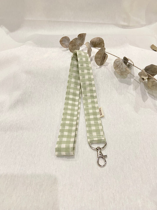 Cuelgallaves - lanyard VICHY VERDE