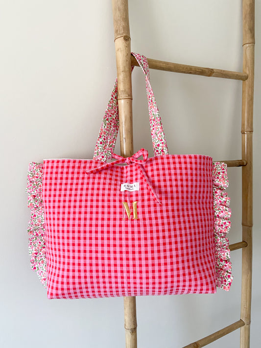 Bolso VICHY FRESITA + volantes BETH