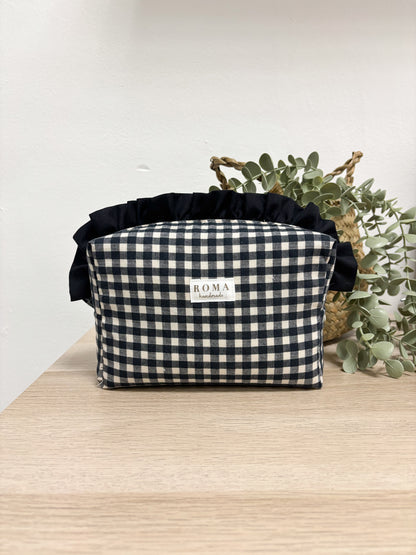 Neceser VICHY NEGRO + volante