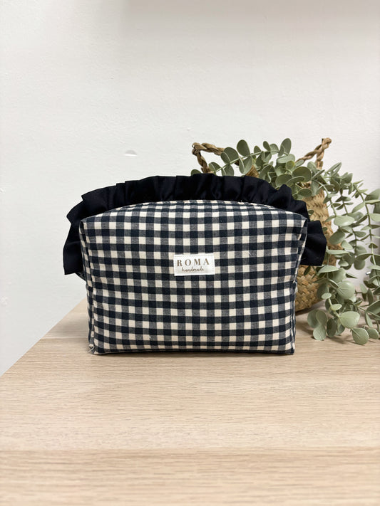 Neceser VICHY NEGRO + volante