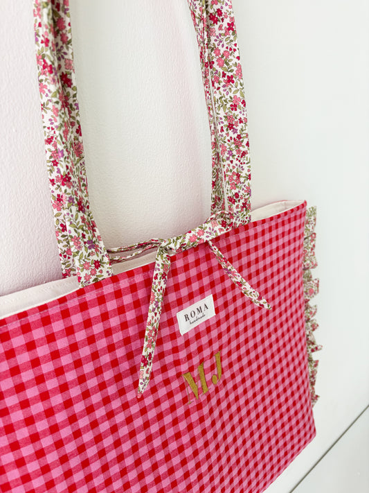 Bolso VICHY FRESITA + volantes ZOE