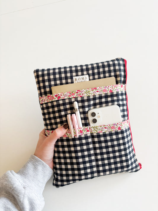 Funda acolchada iPad y tablet VICHY NEGRO