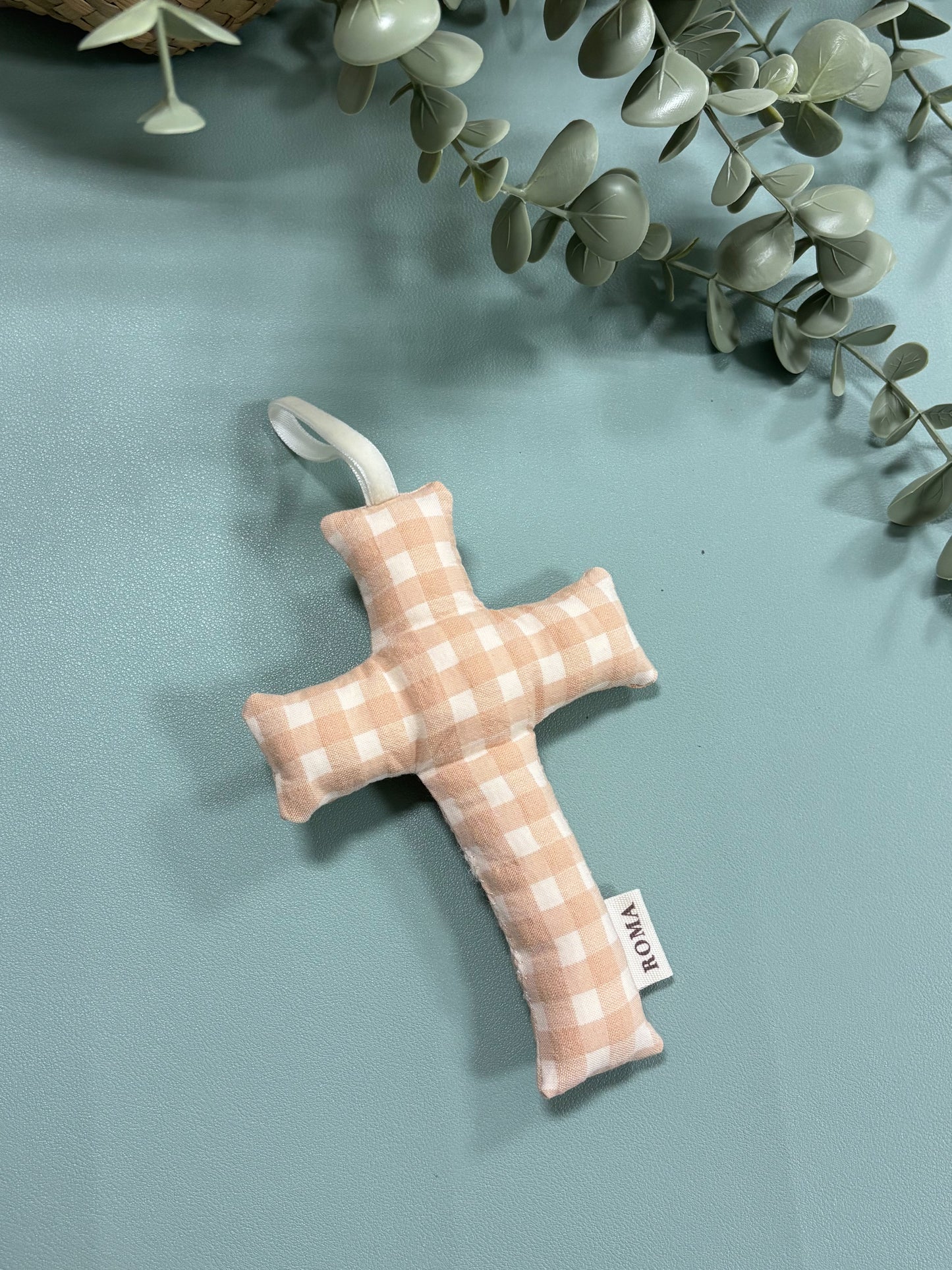 Crucecita vichy melocotón