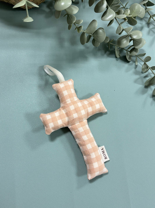 Crucecita vichy melocotón