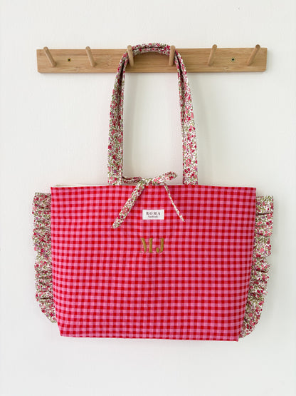 Bolso VICHY FRESITA + volantes ZOE