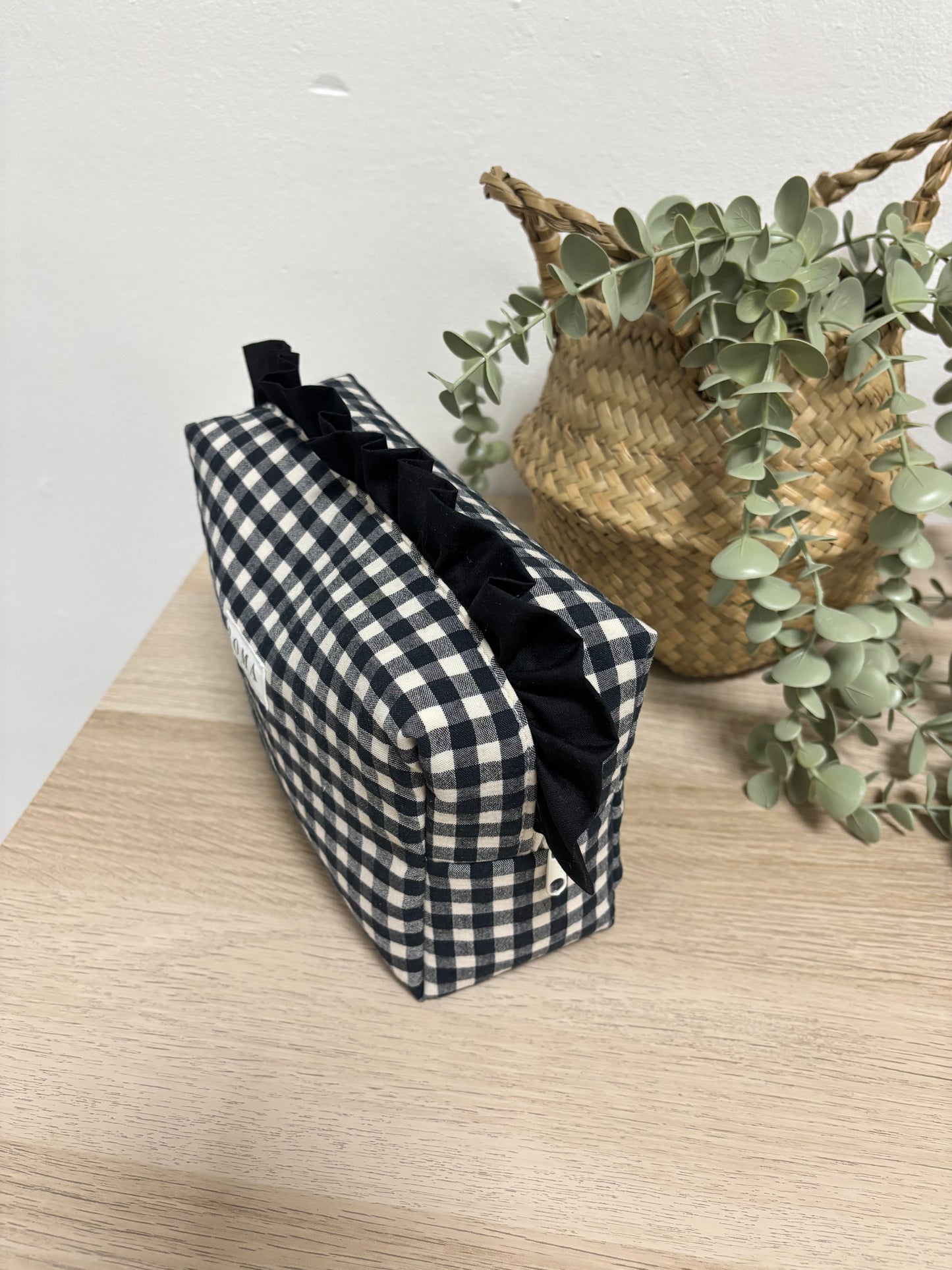 Neceser VICHY NEGRO + volante