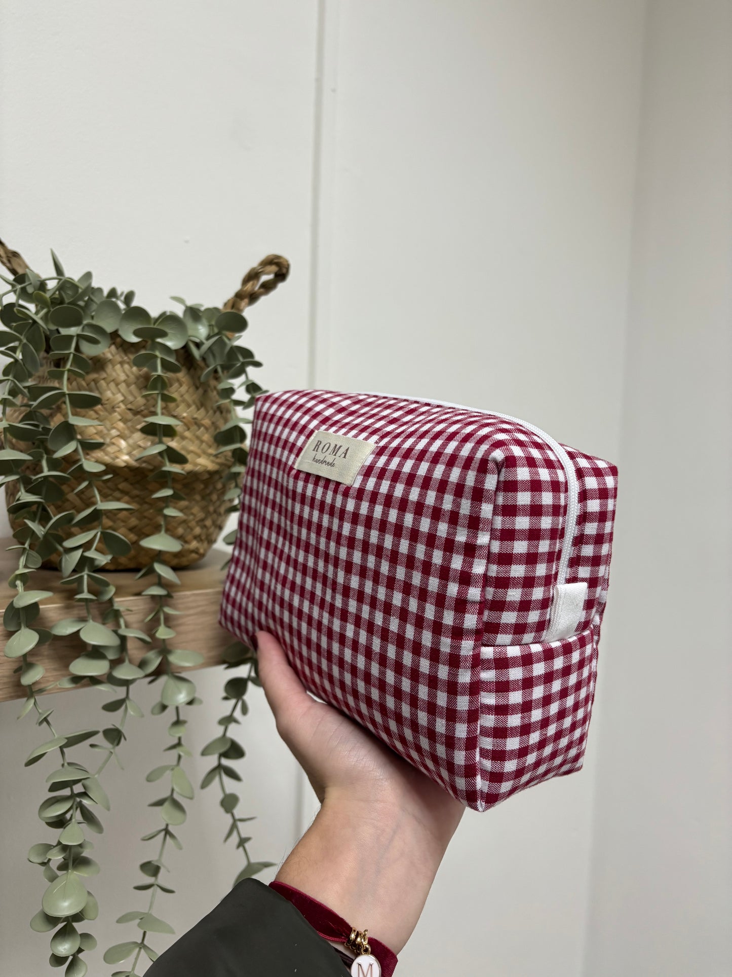 Neceser VICHY BURDEOS