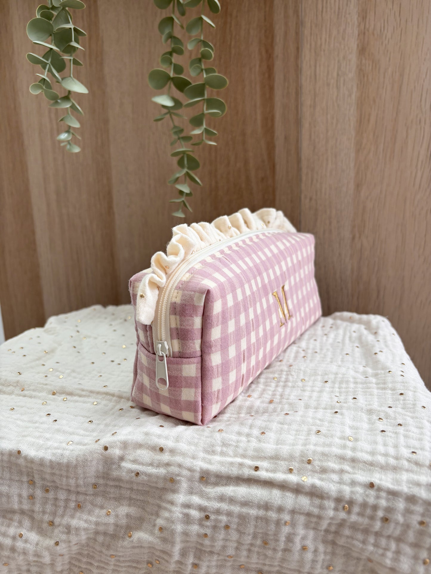 Estuche VICHY ROSA - GOLDEN
