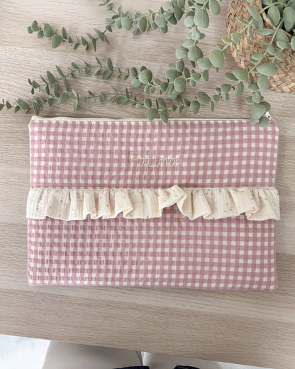 Funda ordenador o tablet VICHY ROSA + GOLDEN
