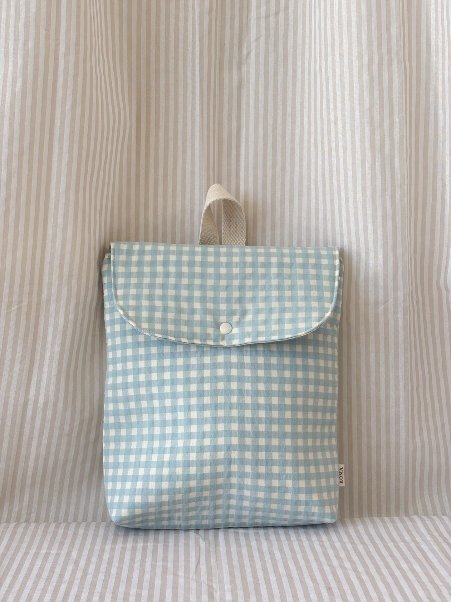 Mochila VICHY AZUL AQUA