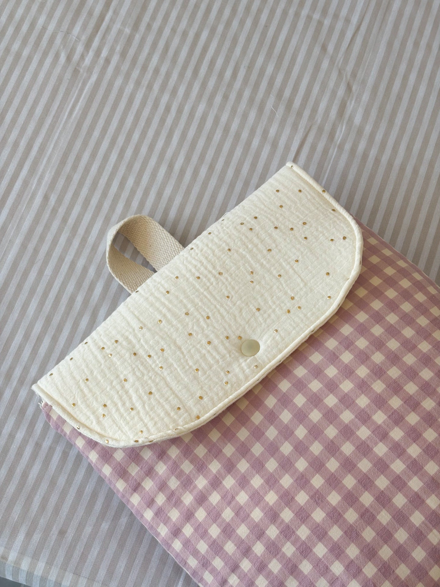 Mochila VICHY ROSA + GOLDEN