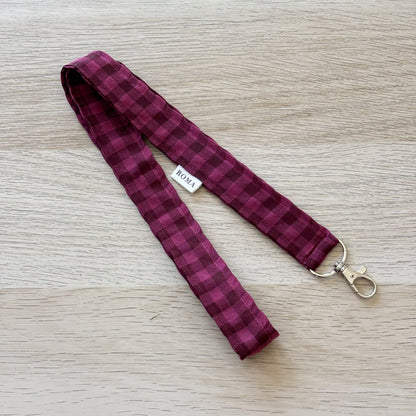 Lanyard VICHY BURDEOS