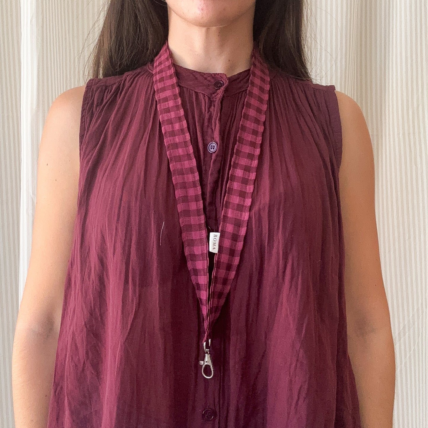 Lanyard VICHY BURDEOS