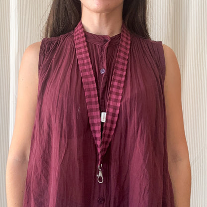 Lanyard VICHY BURDEOS