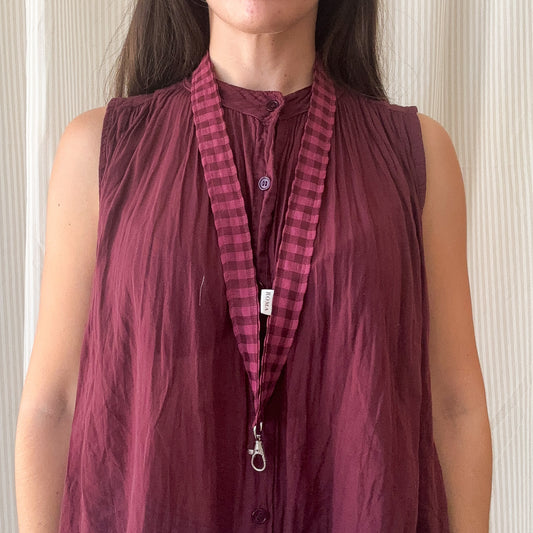 Lanyard VICHY BURDEOS