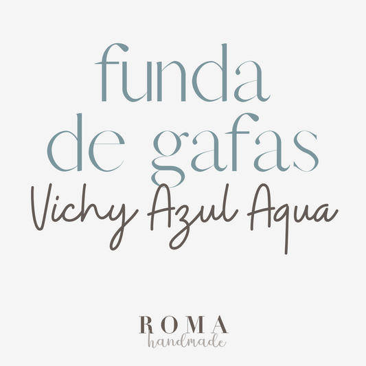 Funda gafas - VICHY AZUL AQUA