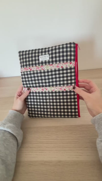 Funda iPad y tablet VICHY NEGRO