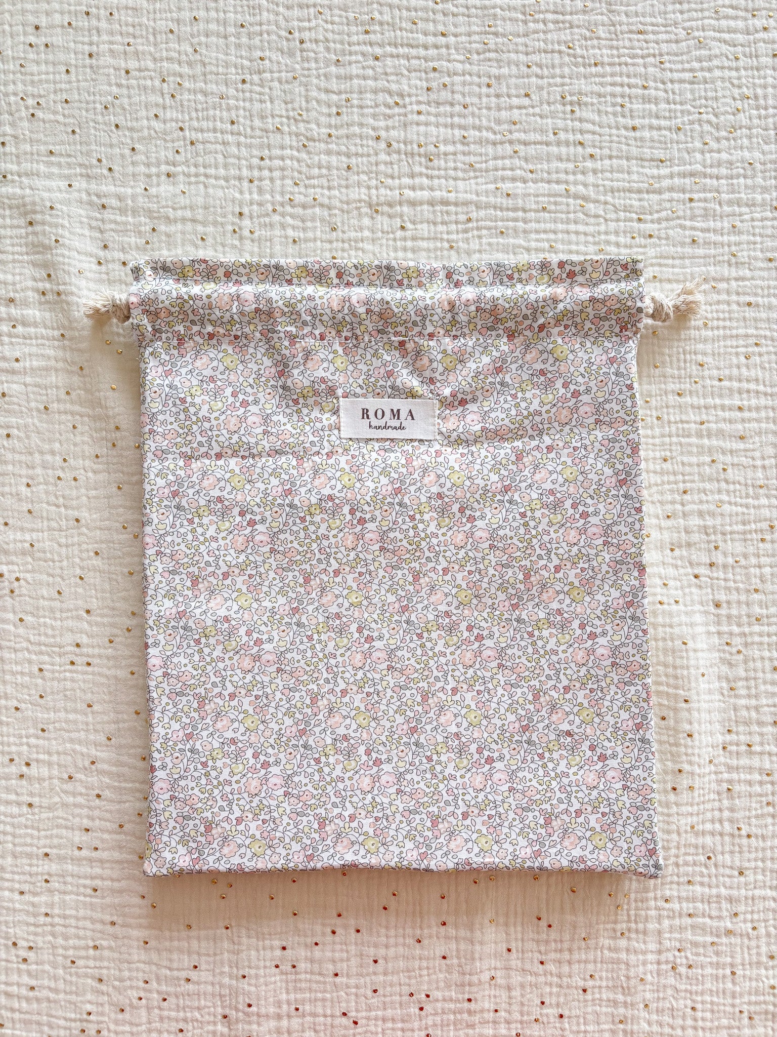 Bolsa merienda JULIETA hecho artesanalmente en España.