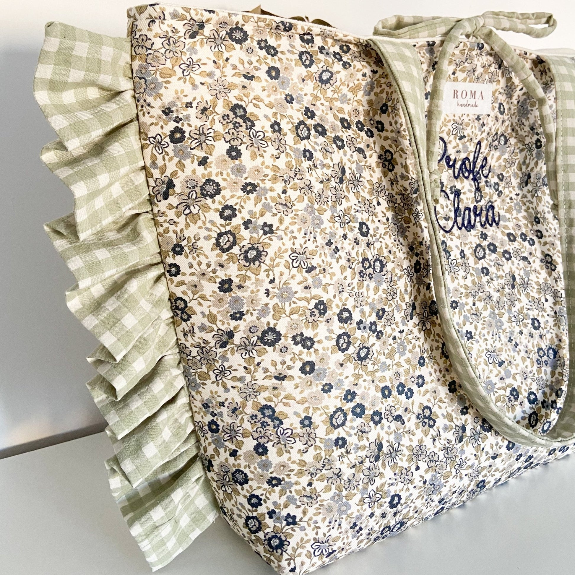 BOLSO VOLANTES - personalizado ¡Combínalo a tu gusto! hecho artesanalmente en España.