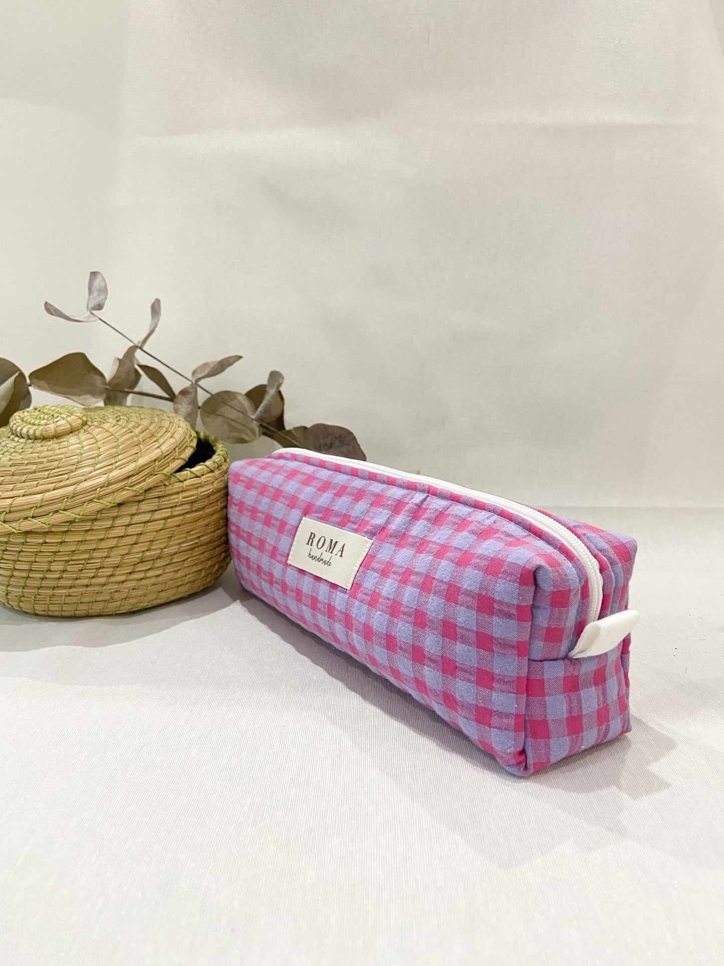 Estuche VICHY LAVANDA hecho artesanalmente en España.