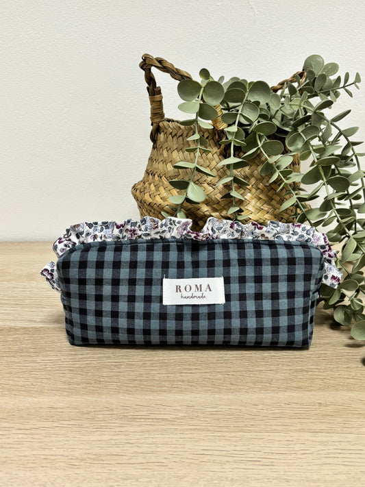 Estuche VICHY MARINO - EMMA hecho artesanalmente en España.