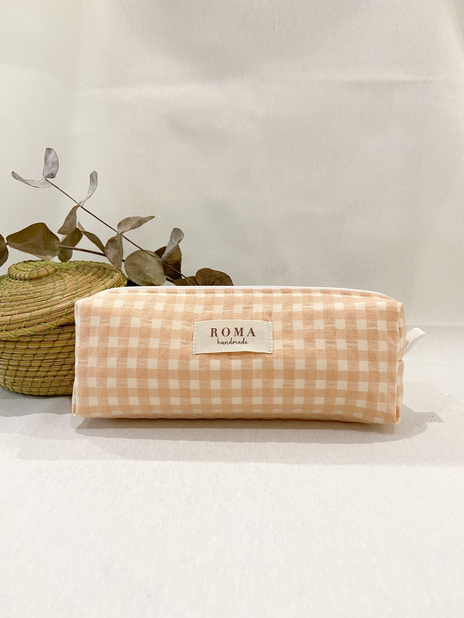 Estuche VICHY MELOCOTÓN hecho artesanalmente en España.