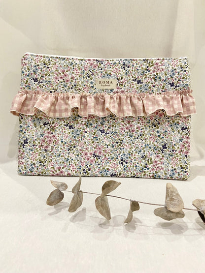 Funda ordenador o tablet PENELOPE + VOLANTE hecho artesanalmente en España.