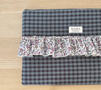 Funda ordenador o tablet VICHY MARINO + EMMA hecho artesanalmente en España.