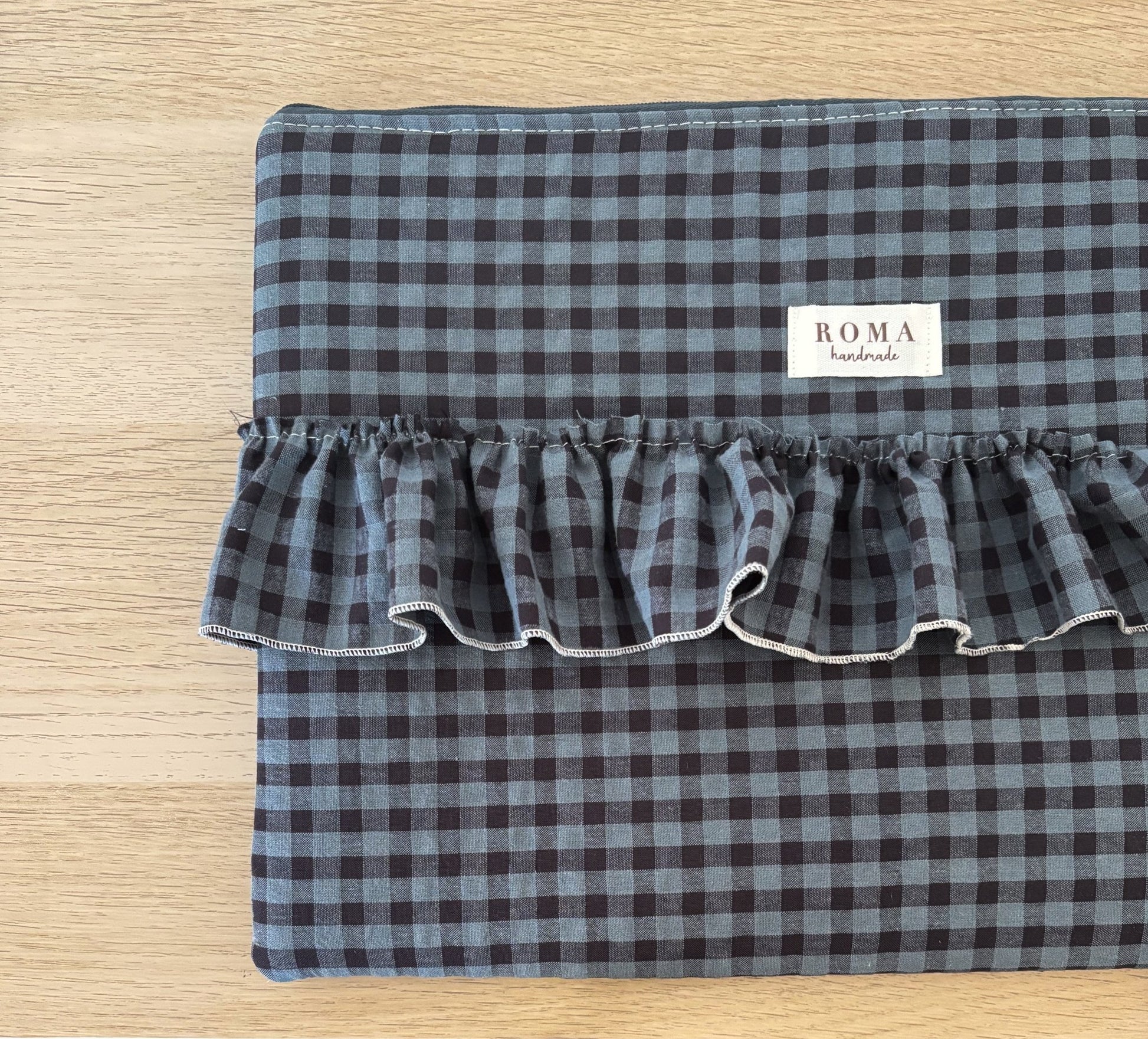 Funda ordenador o tablet VICHY MARINO + MARINO hecho artesanalmente en España.