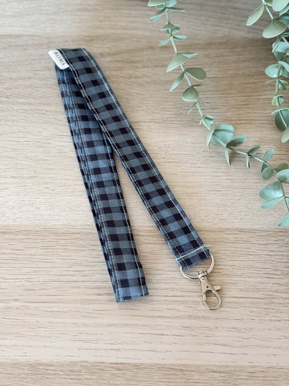 Lanyard VICHY MARINO hecho artesanalmente en España.