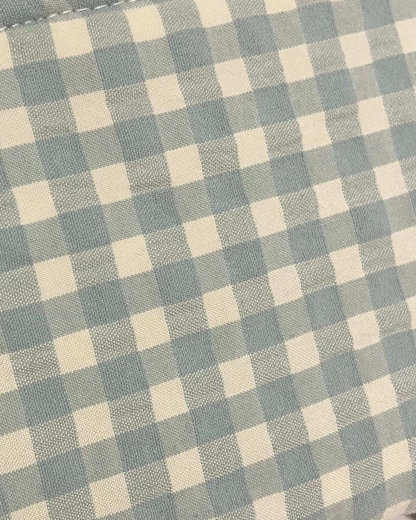 Llavero VICHY AZUL AQUA hecho artesanalmente en España.