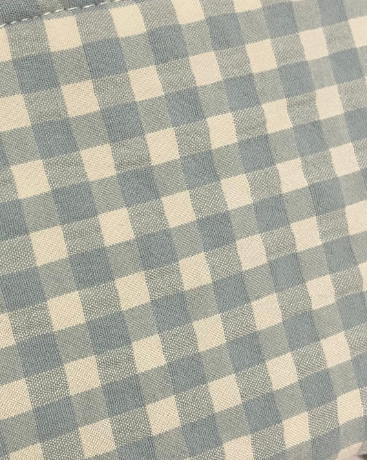 Llavero VICHY AZUL AQUA hecho artesanalmente en España.