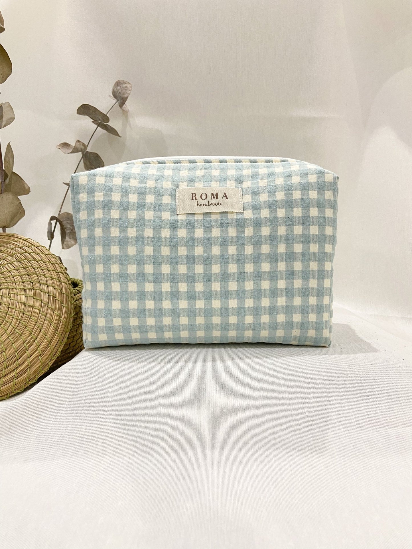 Neceser VICHY AZUL AQUA hecho artesanalmente en España.