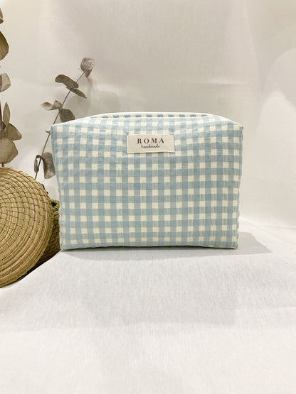 Neceser VICHY AZUL AQUA hecho artesanalmente en España.