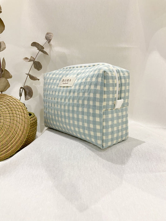 Neceser VICHY AZUL AQUA hecho artesanalmente en España.