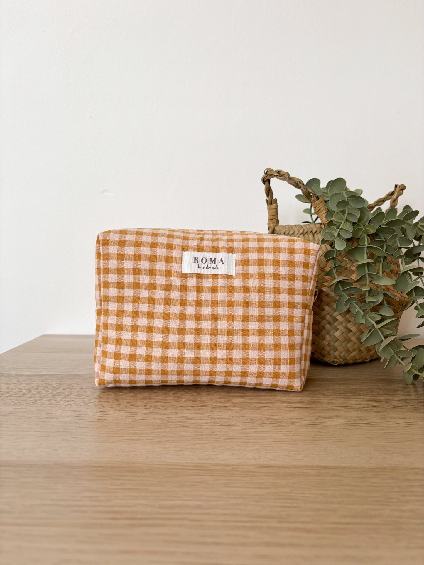 Neceser VICHY CARAMELO hecho artesanalmente en España.