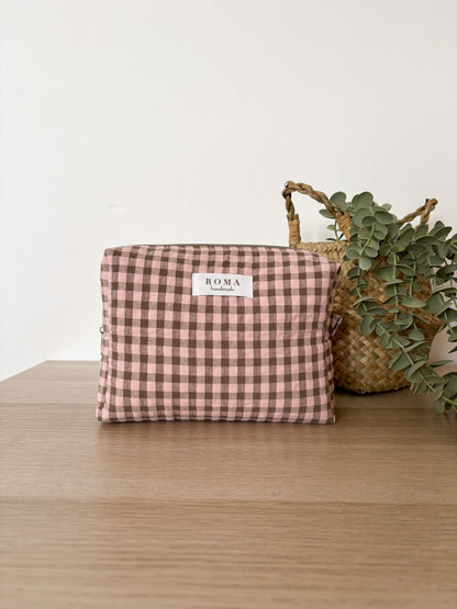 Neceser VICHY CHOCOLATE hecho artesanalmente en España.