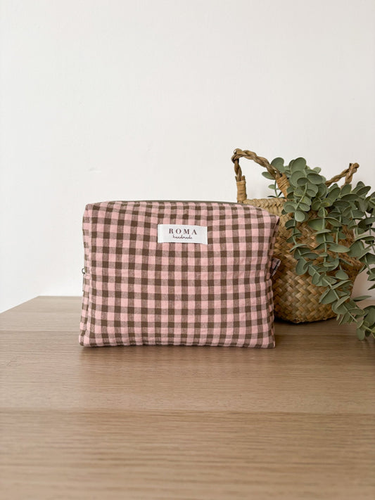 Neceser VICHY CHOCOLATE hecho artesanalmente en España.